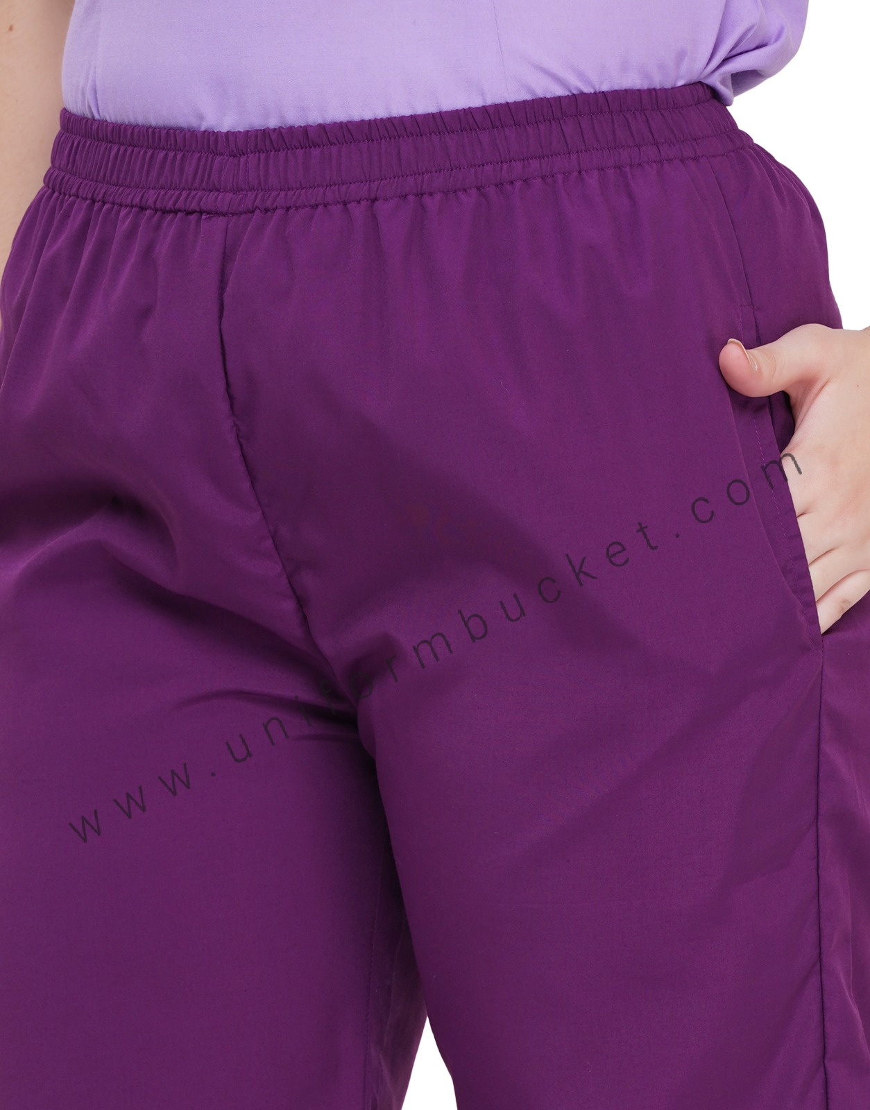 DARK MAGENTA FEMALE FULL ELASTIC LOOSE PAJAMA  thumbnail 4